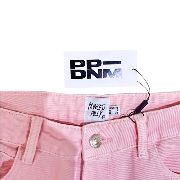 NWT Princess Polly cascade Light Pink Flare leg denim 100% cotton Jeans size 6 - Picture 7 of 8